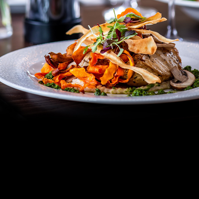 Vegan menu at The Trout Inn