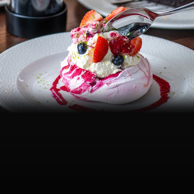Dessert menu at The Trout Inn