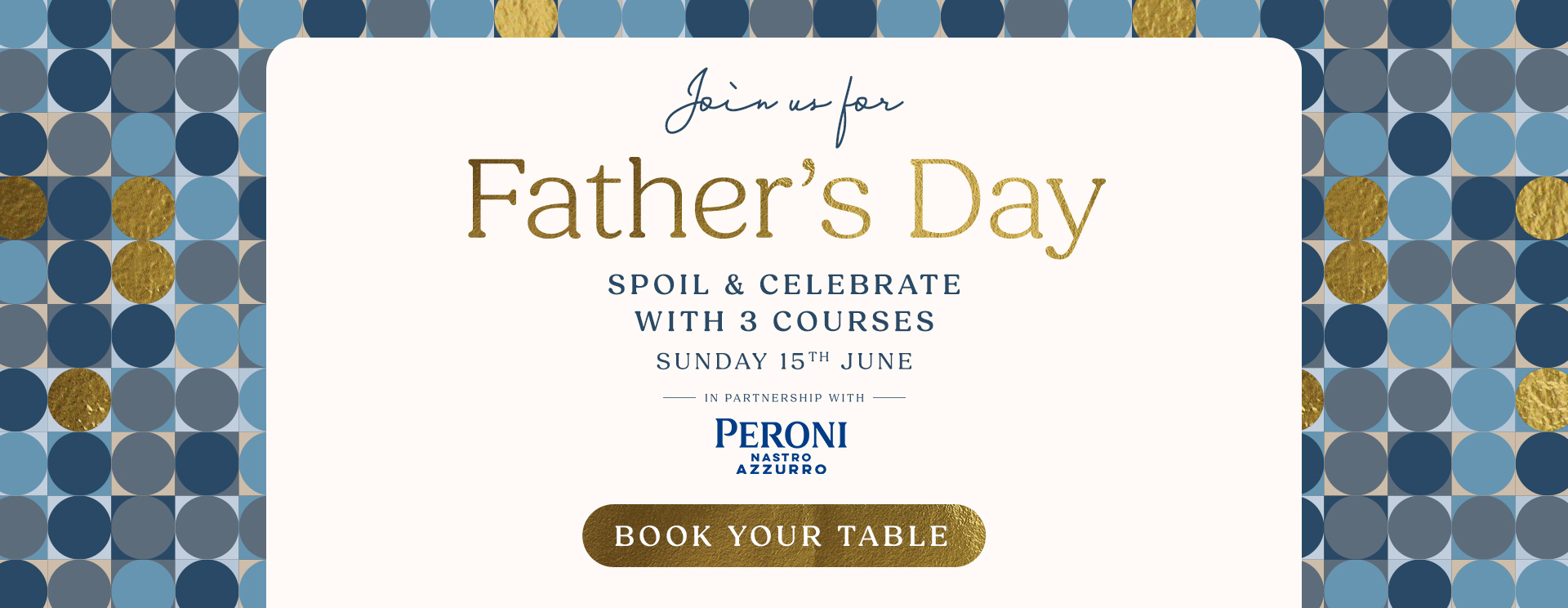 Father’s Day menu Oxford
