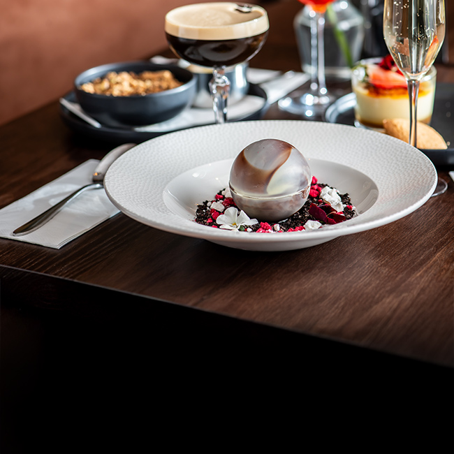 Dessert menu at The Trout Inn