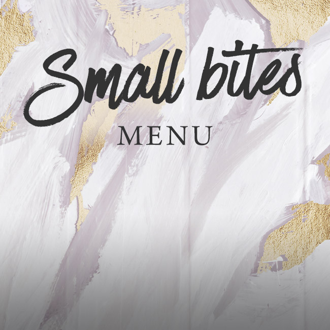 Small Bites menu at The Trout Inn 